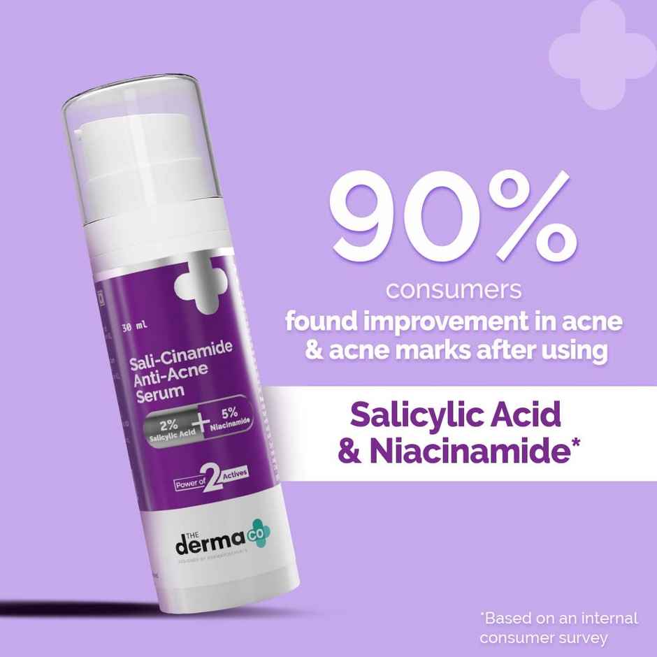 The Derma Co Sali-Cinamide Anti-Acne Face Serum With 2% Salicylic Acid & 5% Niacinamide