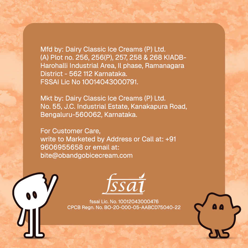 OB & GOB Vanilla & Choco Brownie Ice Cream Sundae