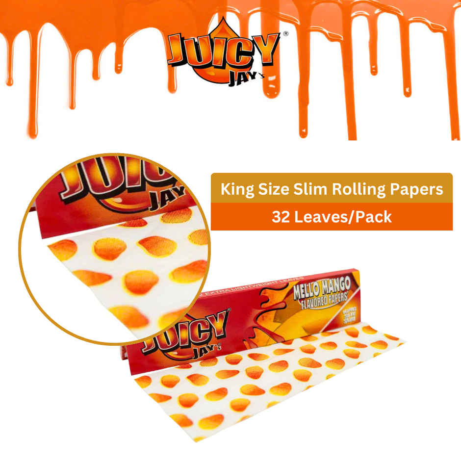 Juicy Jay's Mango Flavoured Rolling Paper King Size Slim - 32 Leaves/Pack