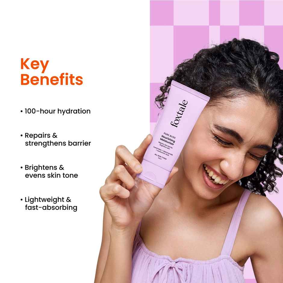 Foxtale Nourishing Ceramide Moisturizer for Dry Skin, 120hr+ Hydration