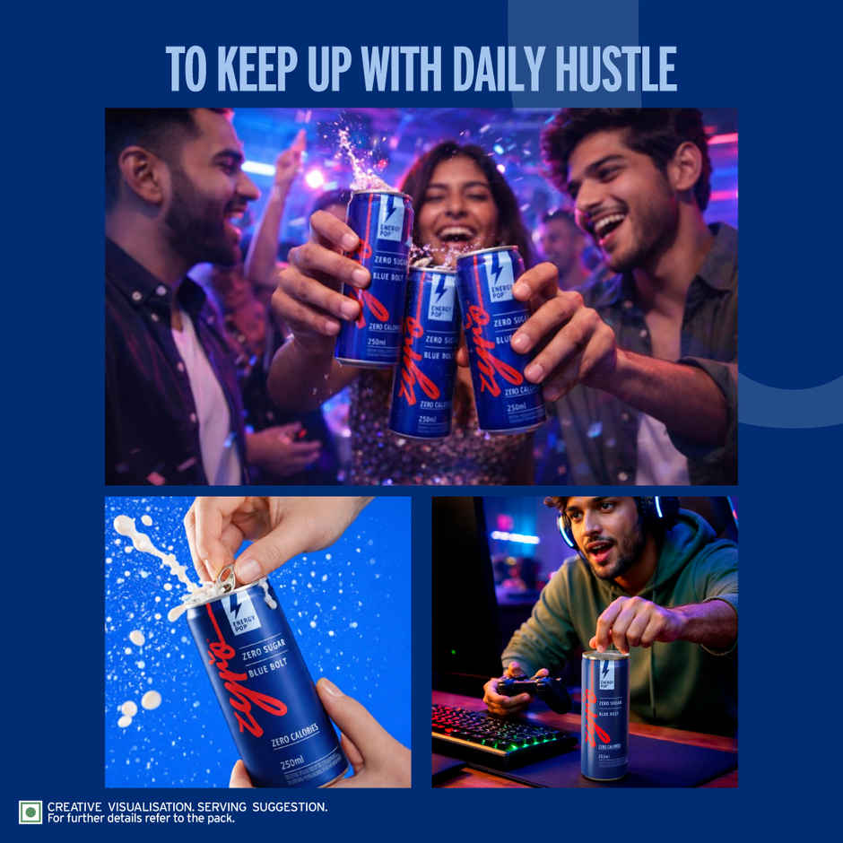 Zyro by Karan Aujla Energy Drink | Zero Sugar| Blue Bolt