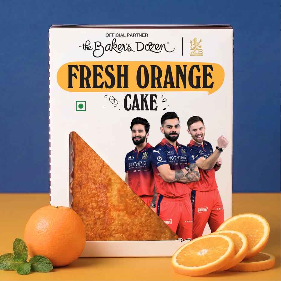 The Baker's Dozen Handmade Fresh Orange Cake |Eggless Cake | Tea Cake | Made with Fresh Orange Juice