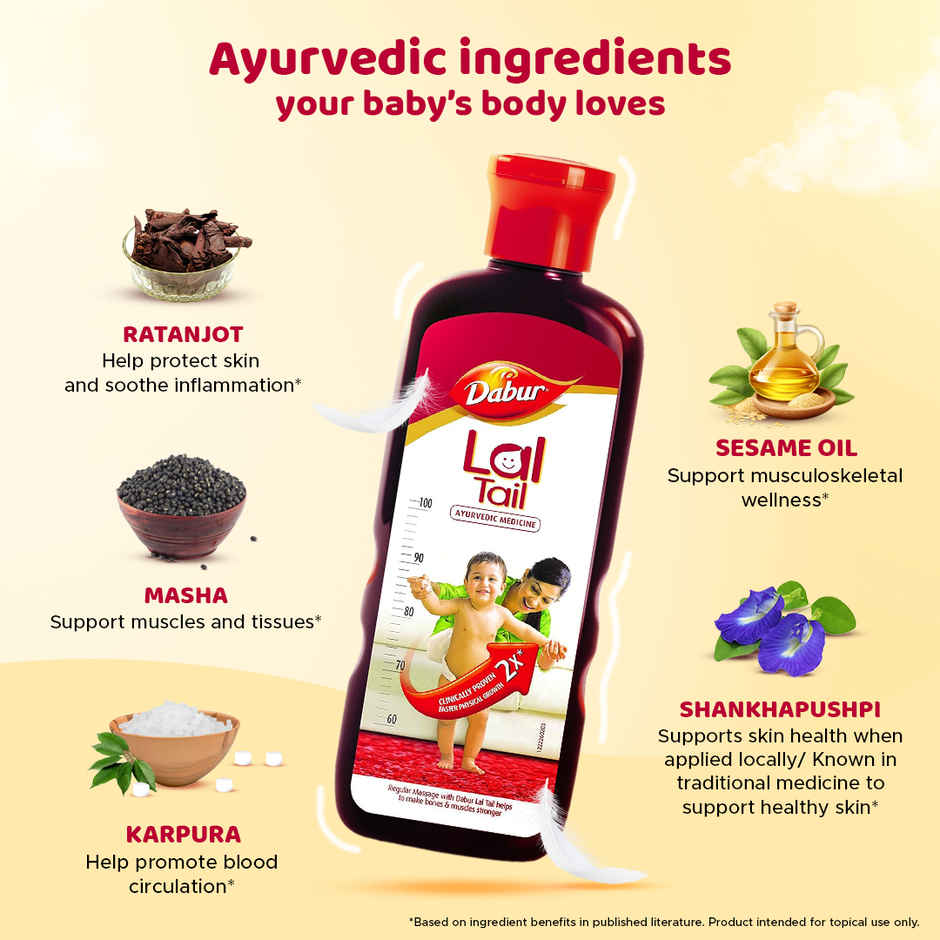 Dabur Lal Tail - Ayurvedic Baby Oil