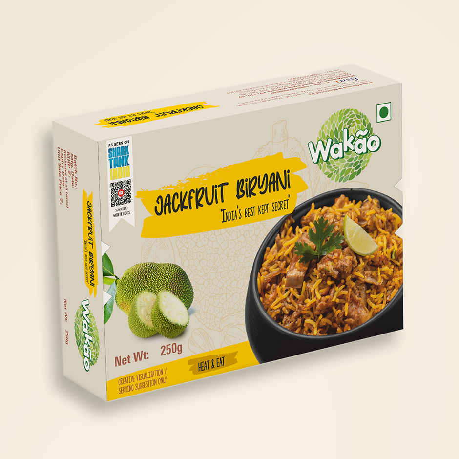 Wakao Jackfruit Biryani | Flavorful & Aromatic | Ready to Eat Meal | No Preservatives