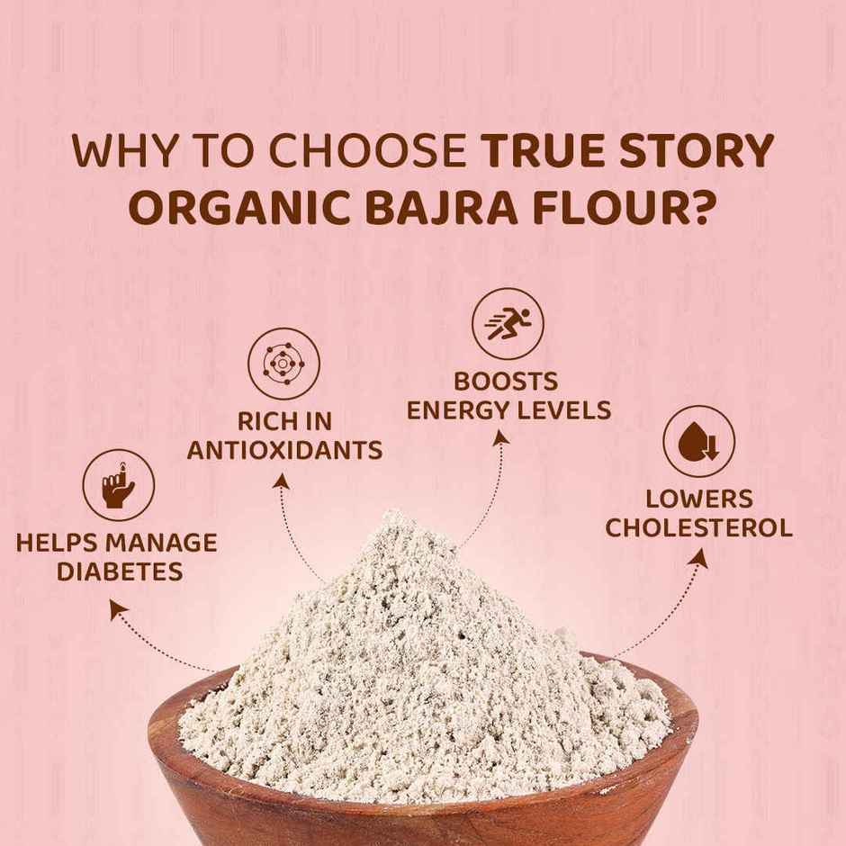 True Story Organic Bajra Flour/ Organic Pearl Millet Flour