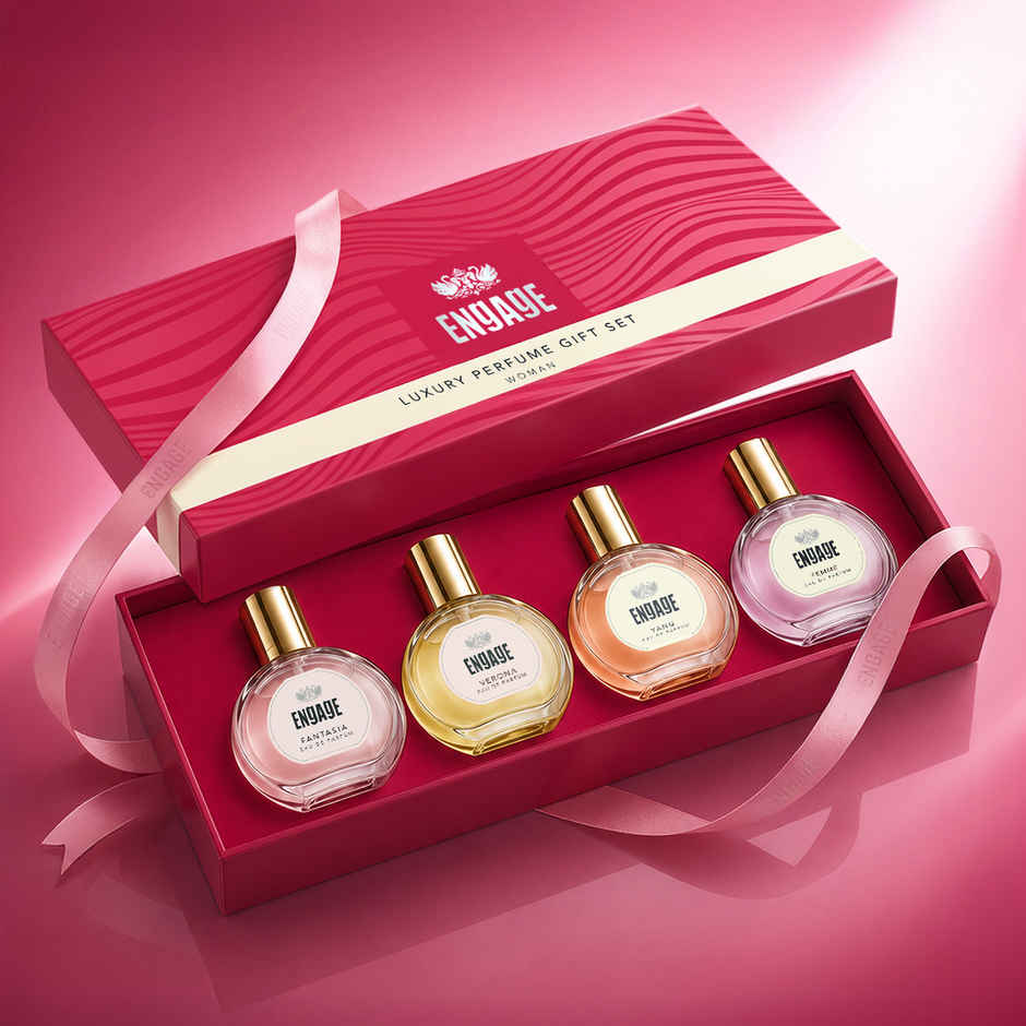 Engage Gift Assorted Luxury Perfume Set for Women |4 Unique EDPs| Long Lasting |Travel Size