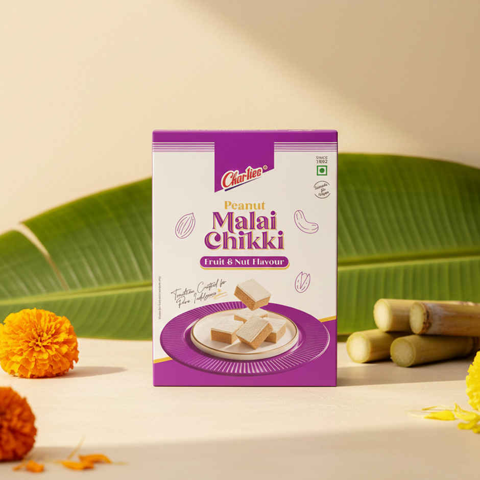 CHARLIEE Peanut Malai Chikki Fruit & Nut Flavour