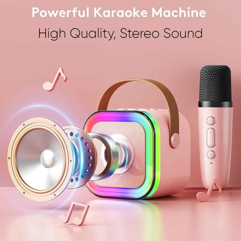 Kidara Powerful Karaoke Bluetooth Speaker with Mic (Multicolor)