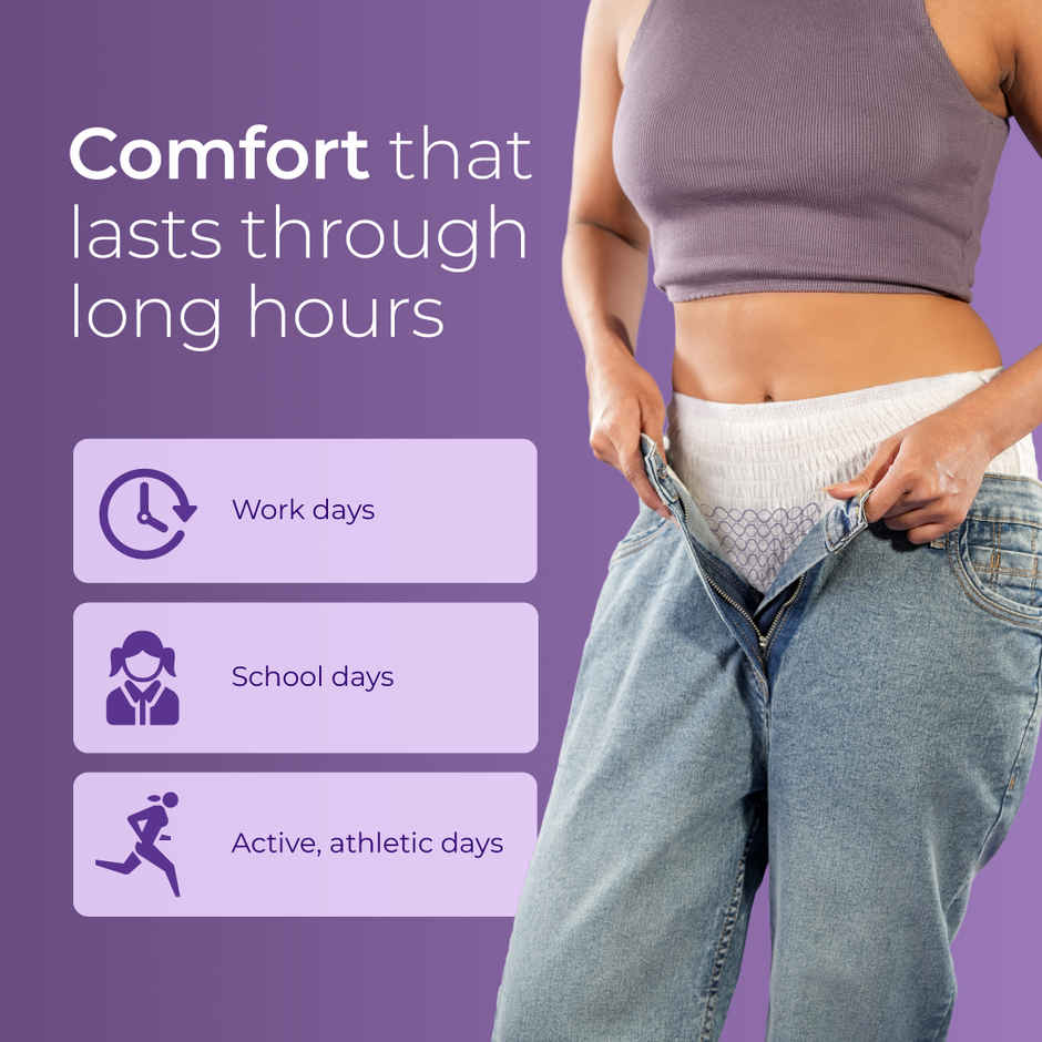 Nua Comfort Disposable Period Panties M-L | Ultra-Absorbent | Pack of 10 Panties