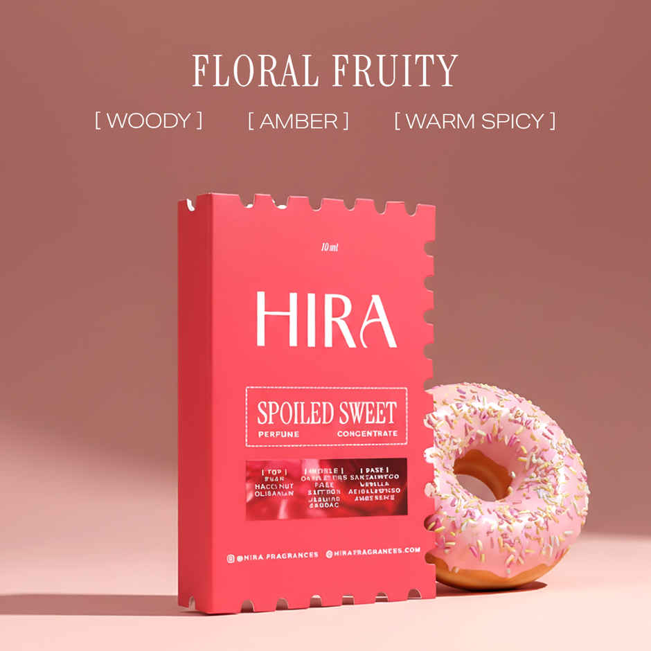 Hira Fragrances Spoiled Sweet Long Lasting Eau De Perfume for Women | Pear, Hazelnut & Vanilla Notes