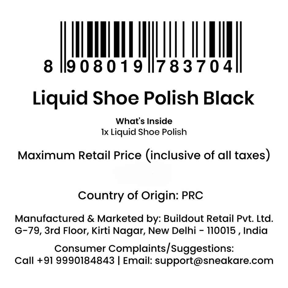 Sneakare Instant Liquid Shoe Polish | Black