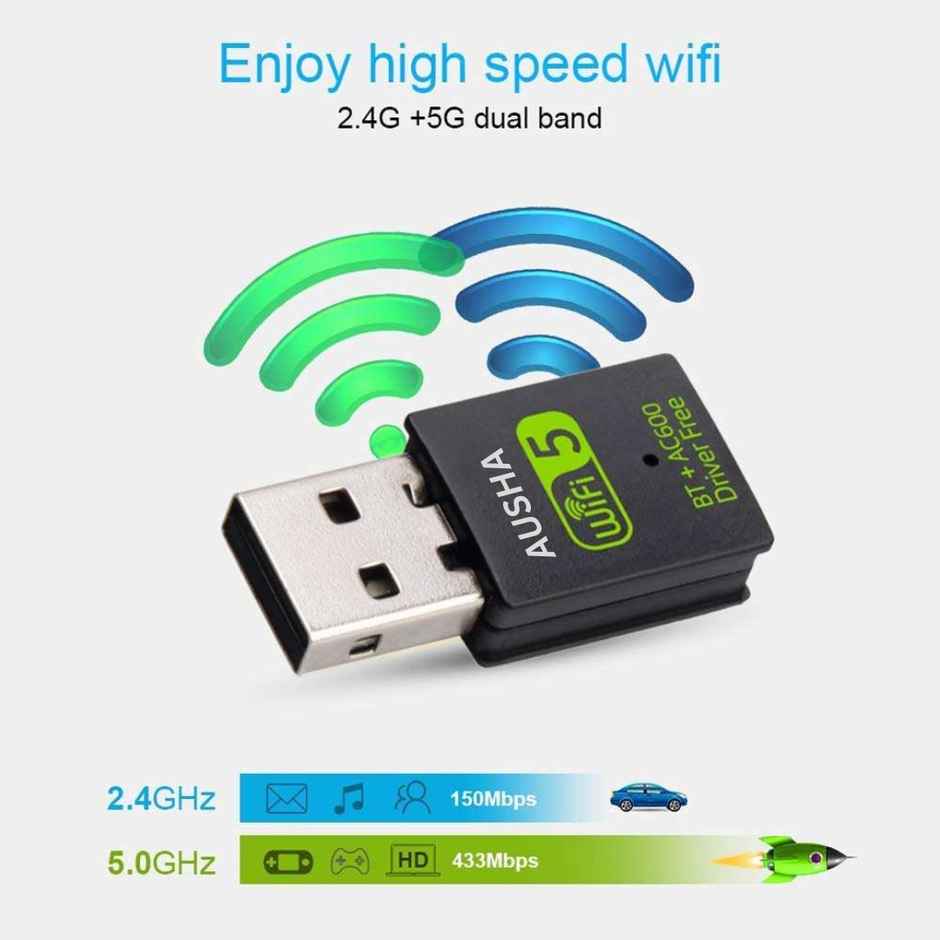 Ausha Usb Wifi Bluetooth Adapter