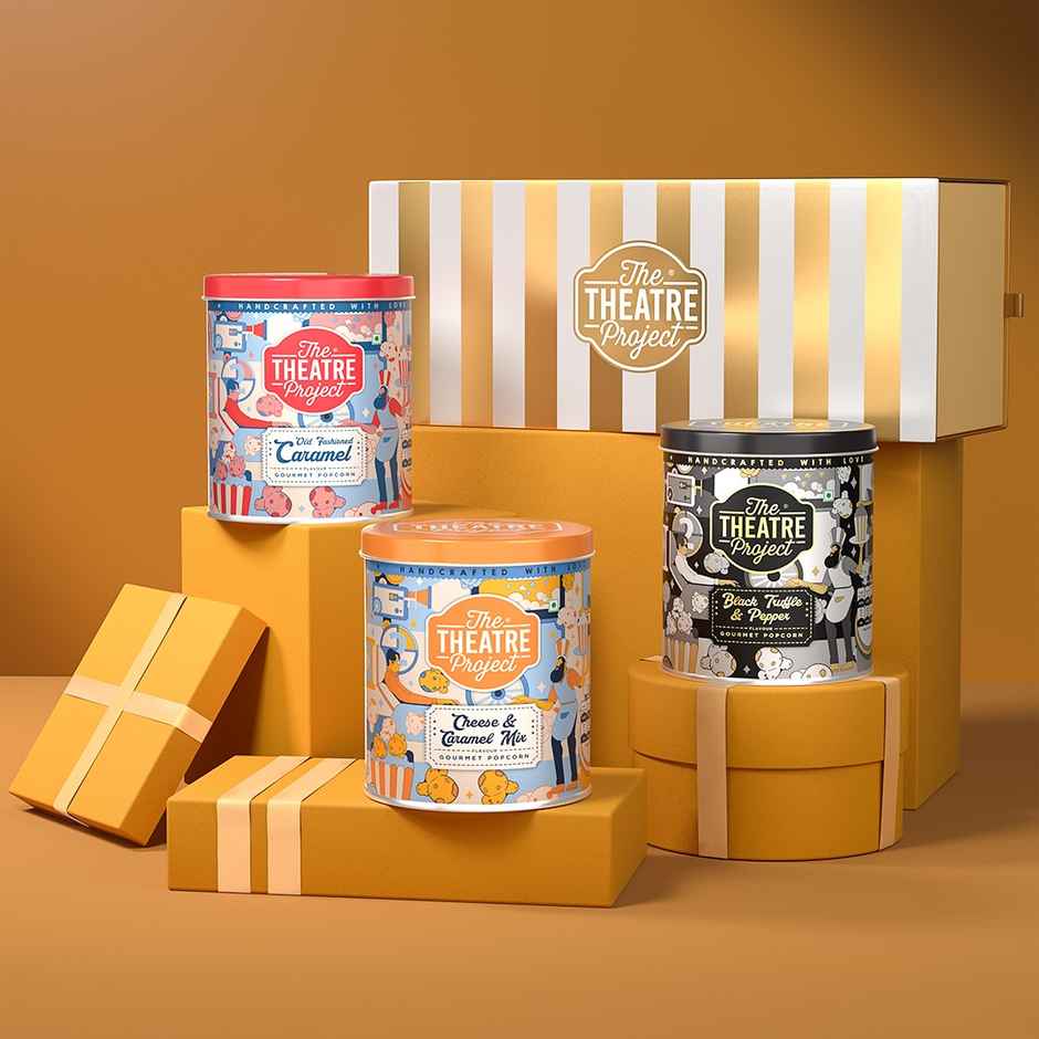 TTP Popcorn Golden | Cheese Caramel, Black Truffle & Caramel | Assorted