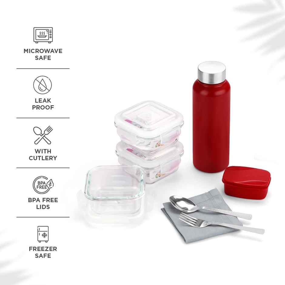 Oliveware Crystal Lunch Box - Maroon