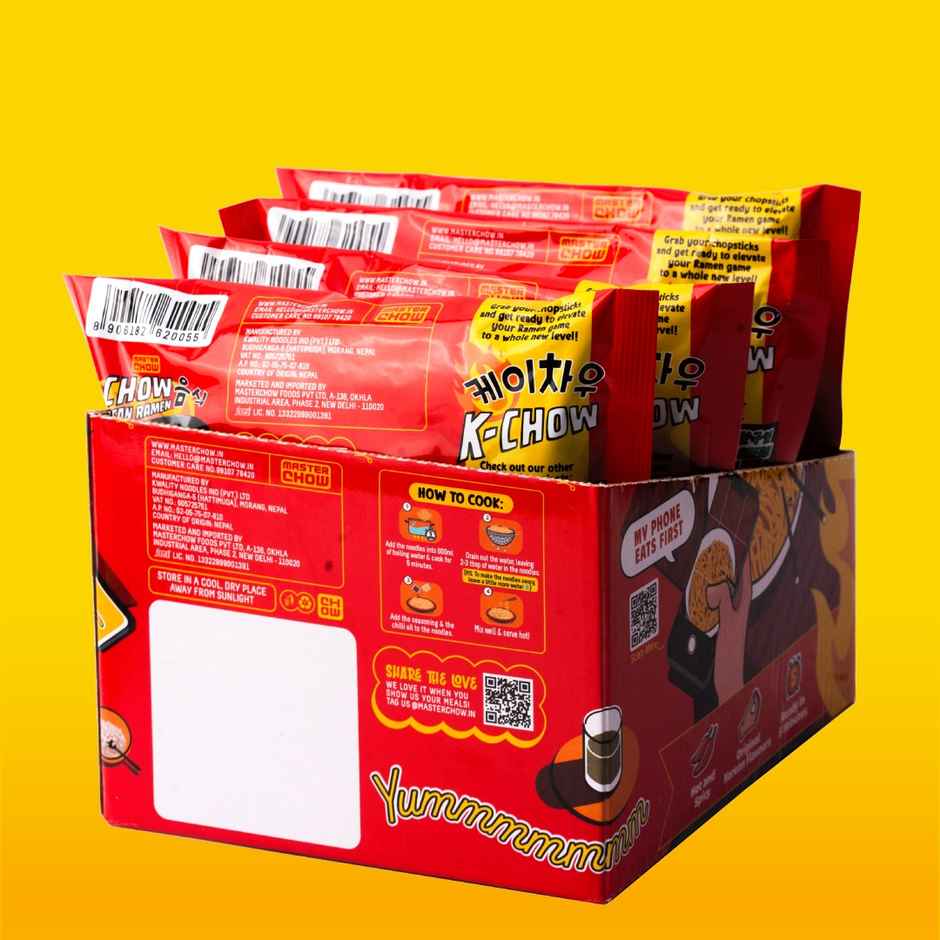 MasterChow K-Chow Korean Ramen masala Instant Noodles | Pack of 4