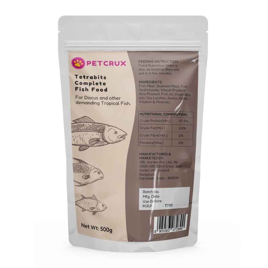 Petcrux Tetrabits Complete Fish FOOD