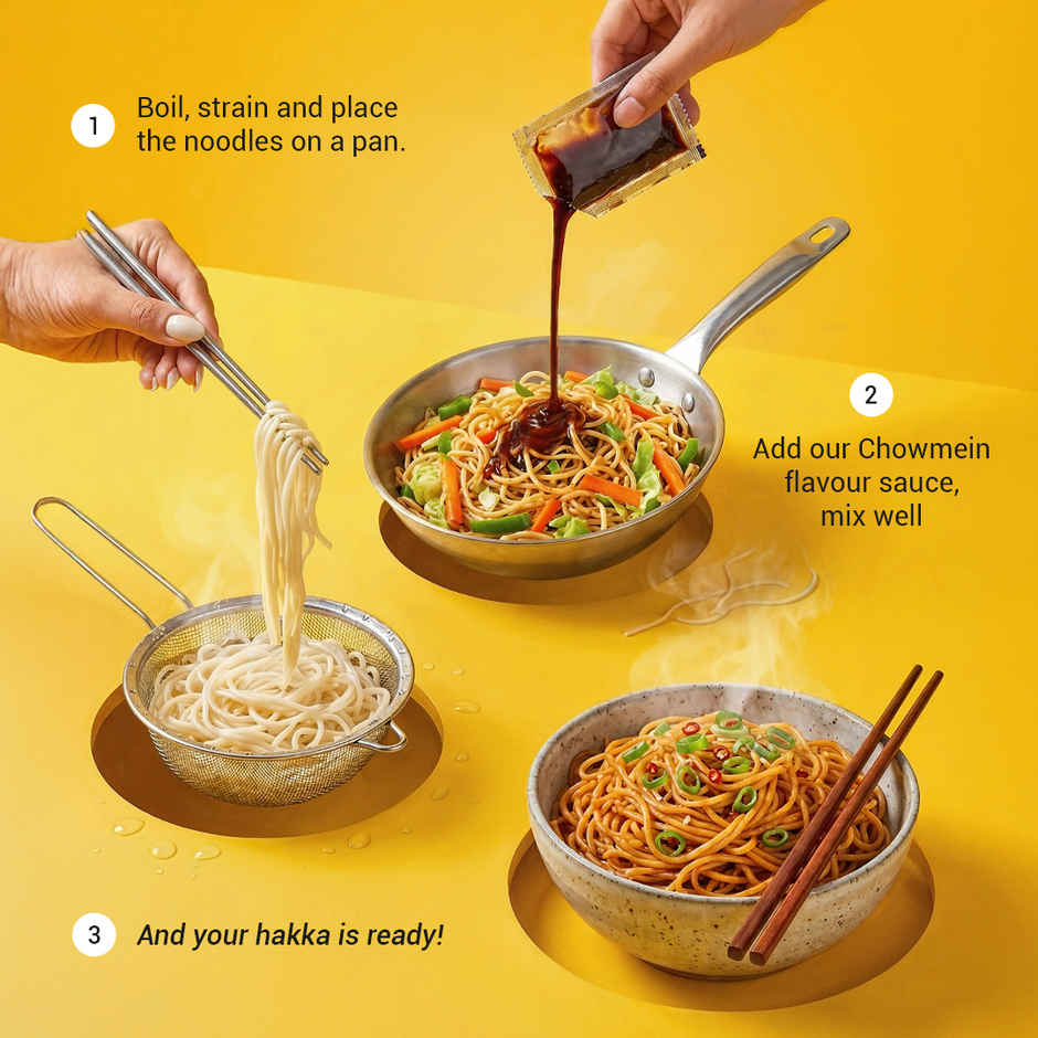 Moi Soi Instant Hakka Noodles - Chowmein Sauce Inside
