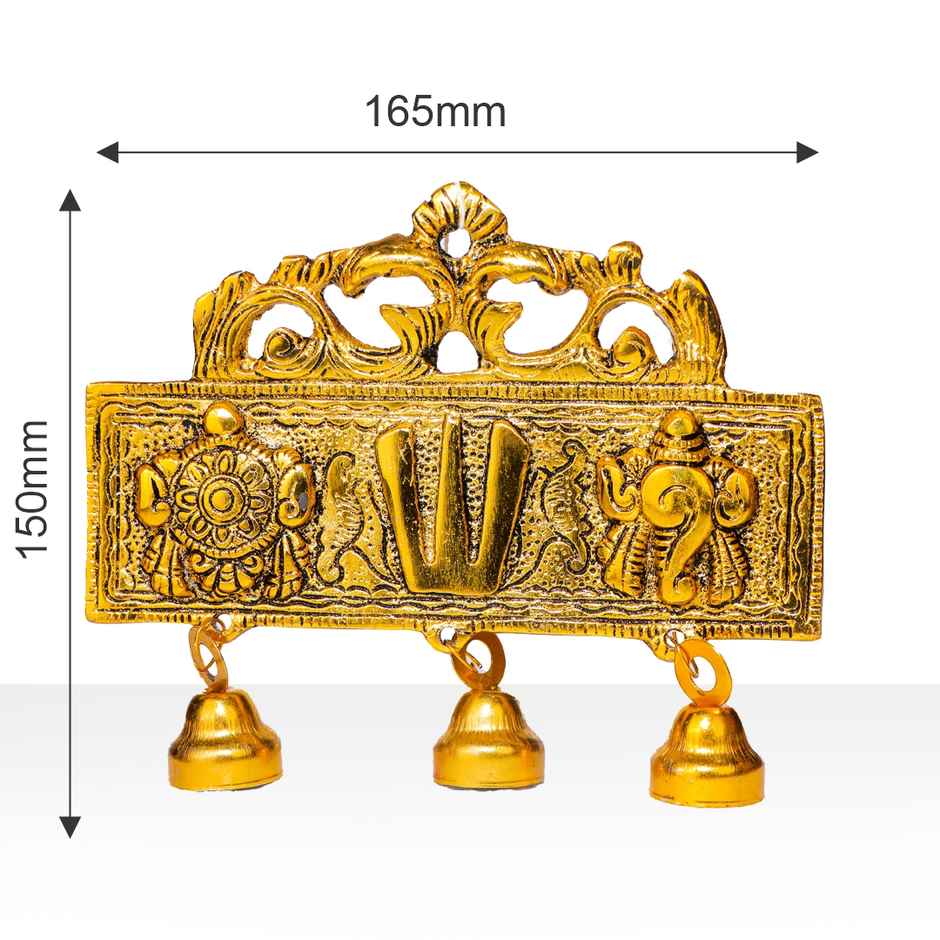 Tirupati Balaji Latkan for Door in Gold Polish | Devnidhi