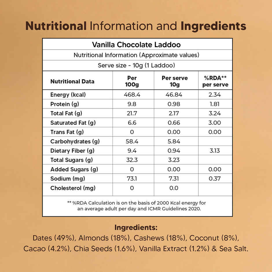 Eat Better Co Vanilla & Chocolate Laddoos High Protein, Truly Natural