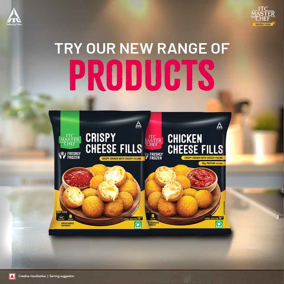 ITC Master Chef Chicken Cheese Fills Nuggets, Frozen Snack