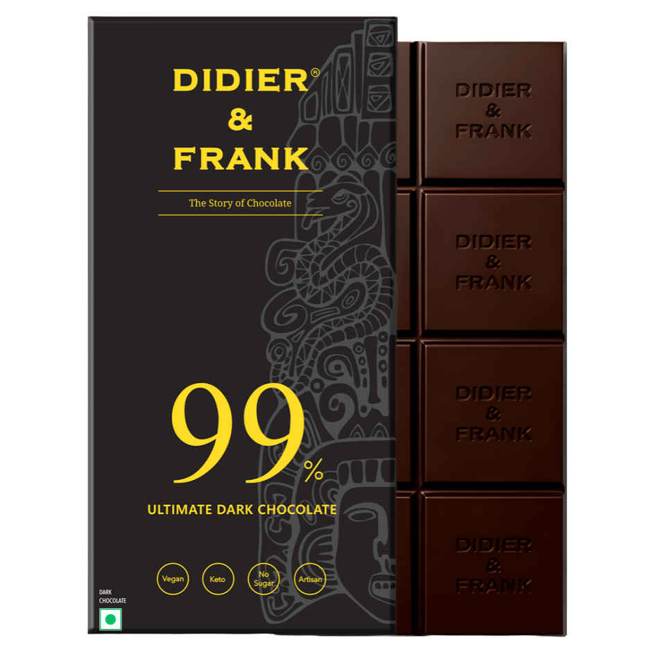 Didier & Frank 99% Dark Chocolate Bar | Premium & Indulgent