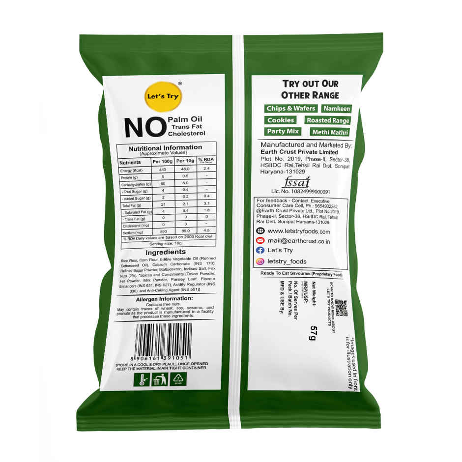 Let's Try Sour Cream And Onion Makhana Puffs