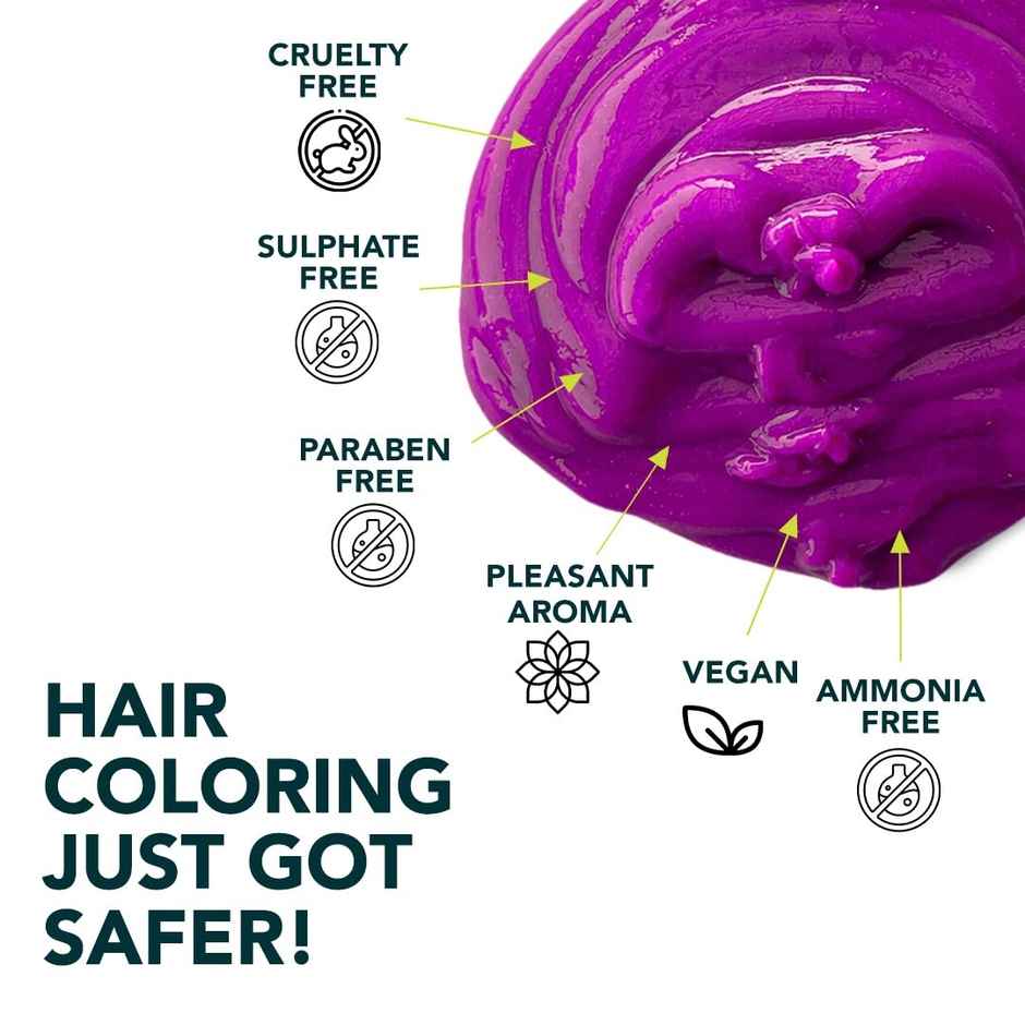 Paradyes Ammonia Free Semi-Permanent Hair Color Jar Only Comrii Purple