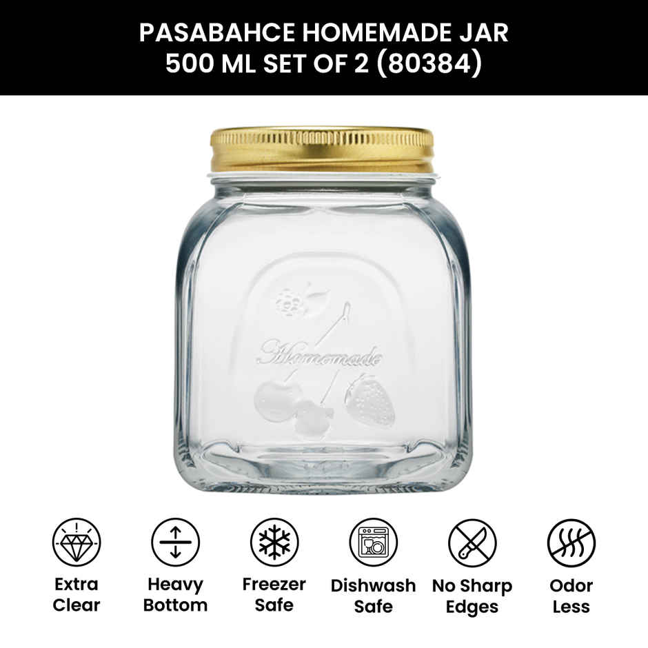 Pasabahce Homemade  Jar Lp | 500 CC | 2 Pcs Set
