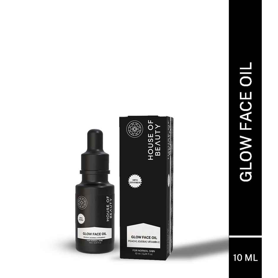 House of Beauty Super Fruit Glow Oil w/t Peach+Jojoba-all skin type for massage & primer(10ml)