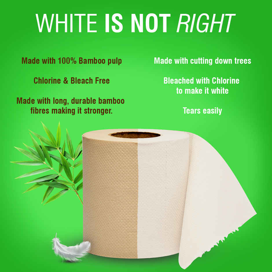 Beco Toilet Tissue Paper Roll - 3 ply - Ecofriendly