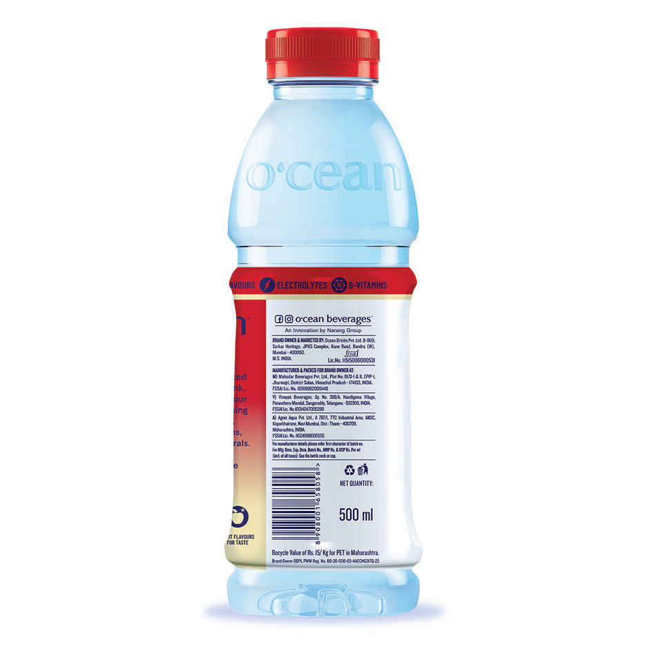 O'cean Fruit Water Crispy Apple Vitamin & Electrolyte Hydration