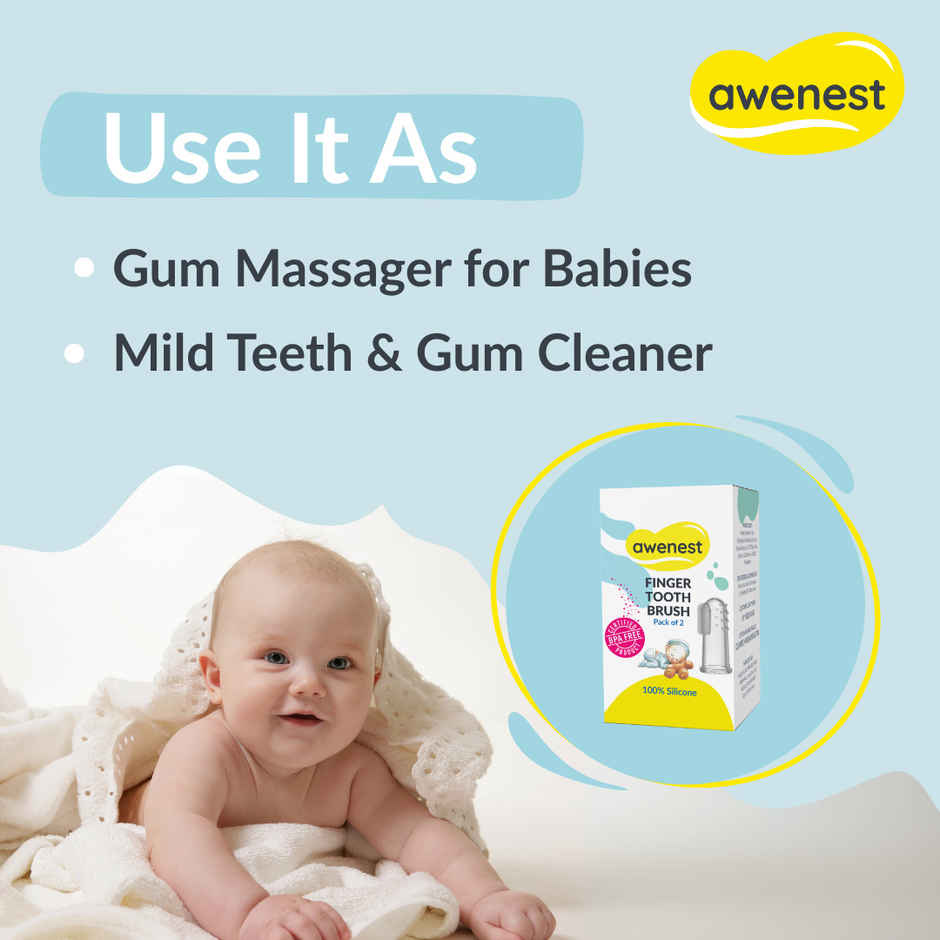 Awenest Finger Baby Toothbrush Certified BPA free