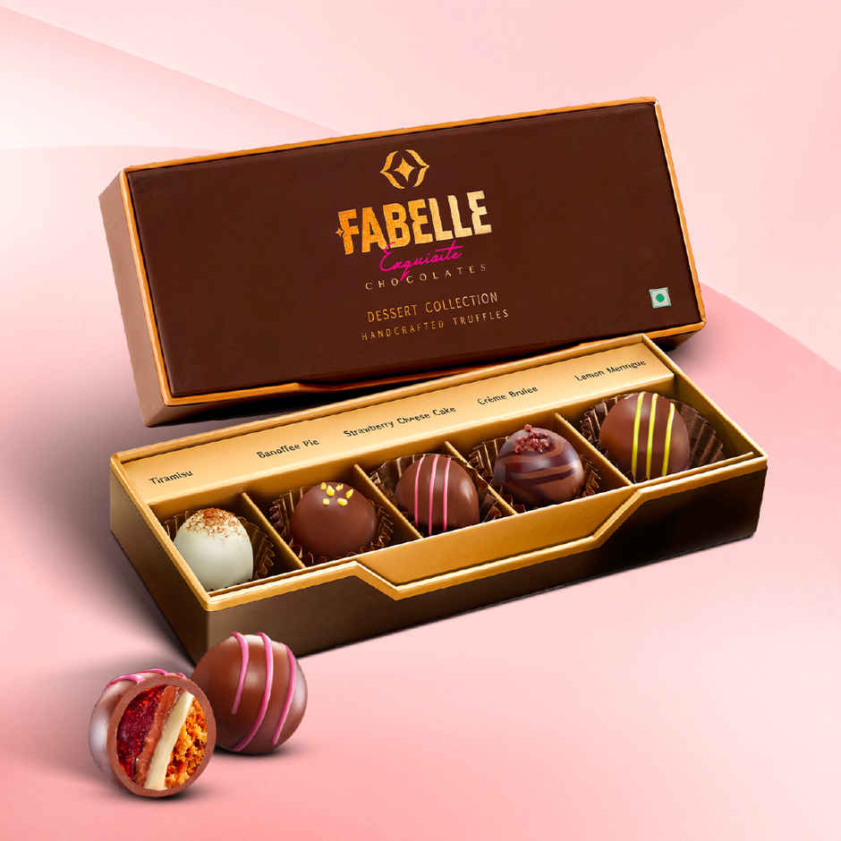 Fabelle Dessert Collection-5 Handcrafted Dessert Inspired Chocolate Truffles
