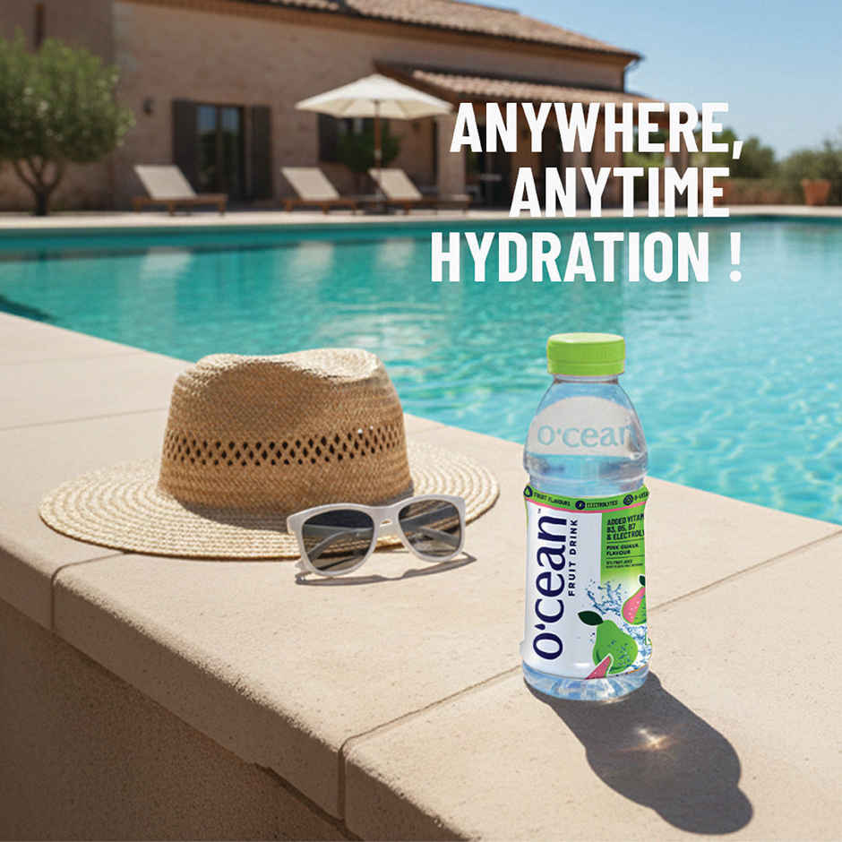 O'cean Fruit Water Pink Guava Vitamin & Electrolyte Hydration
