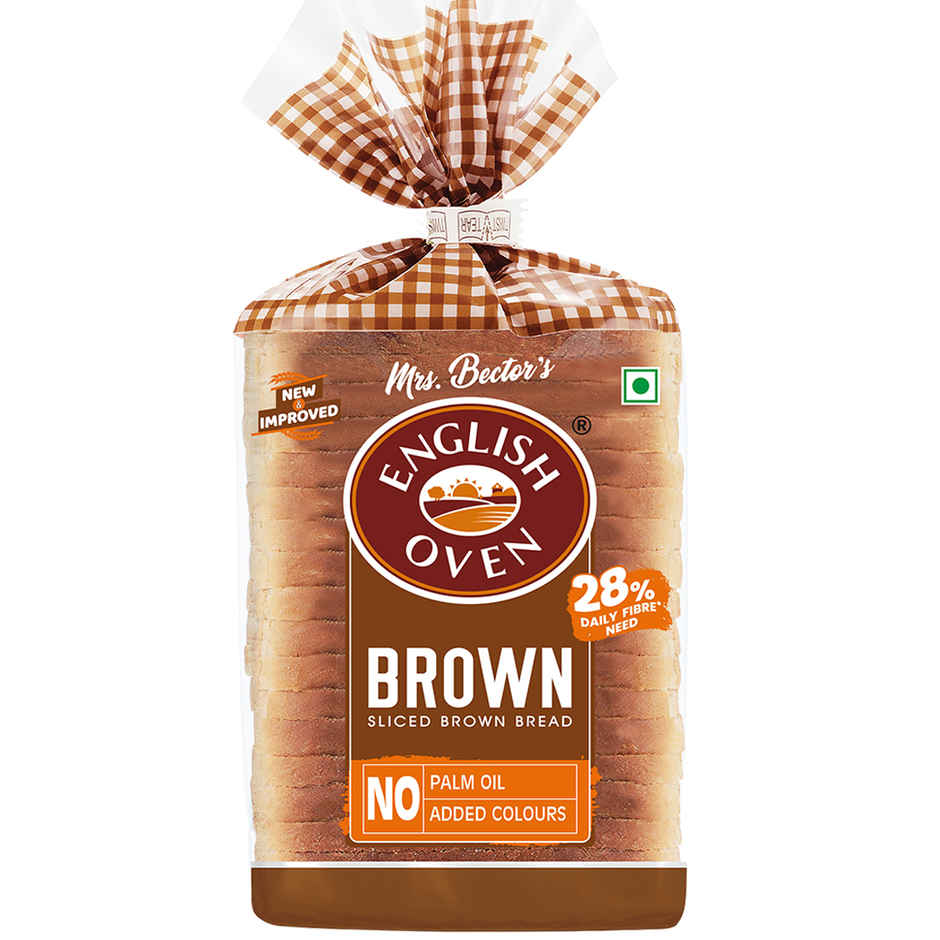 English Oven Brown Bread | No Palm Oil | High Fibre