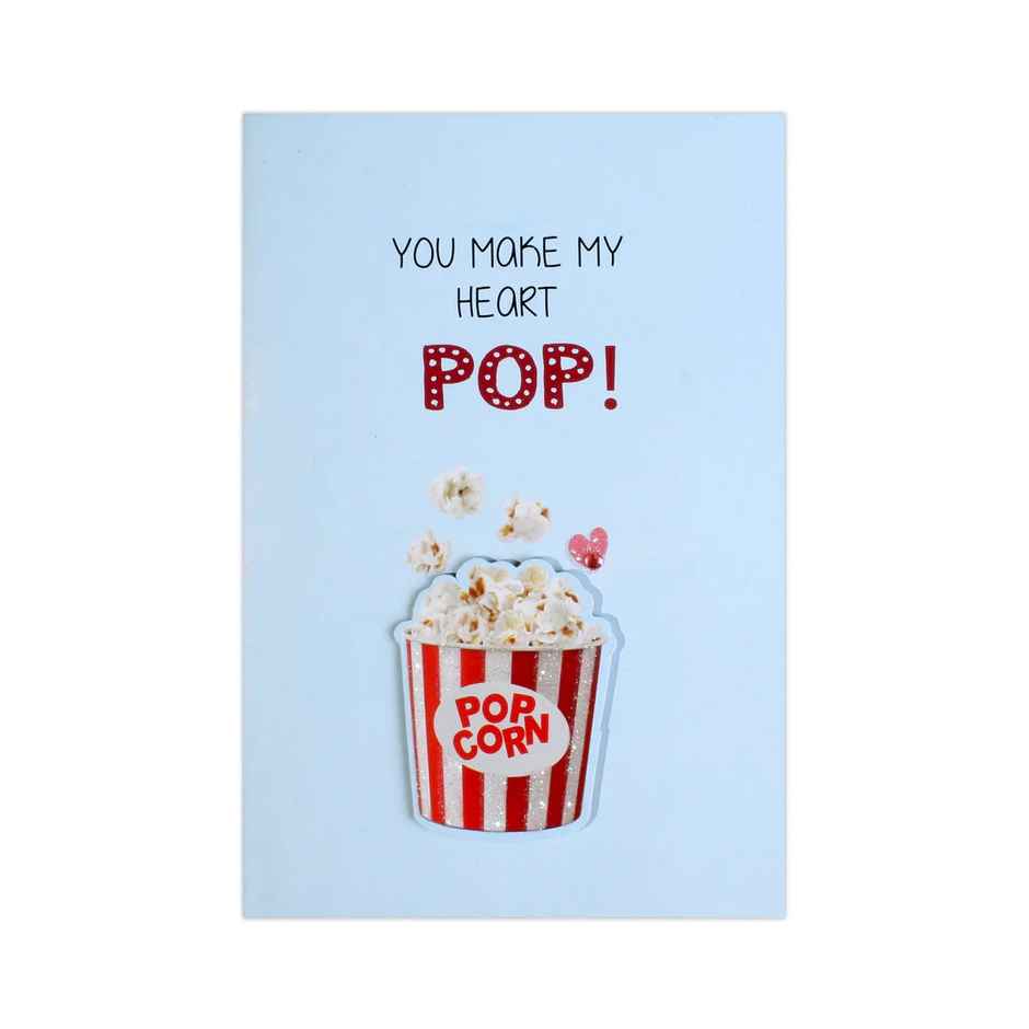 Itsy Bitsy Greeting Card & Envelope Make Heart Pop 4 x 6 Inch 2 Pc Pb Lb