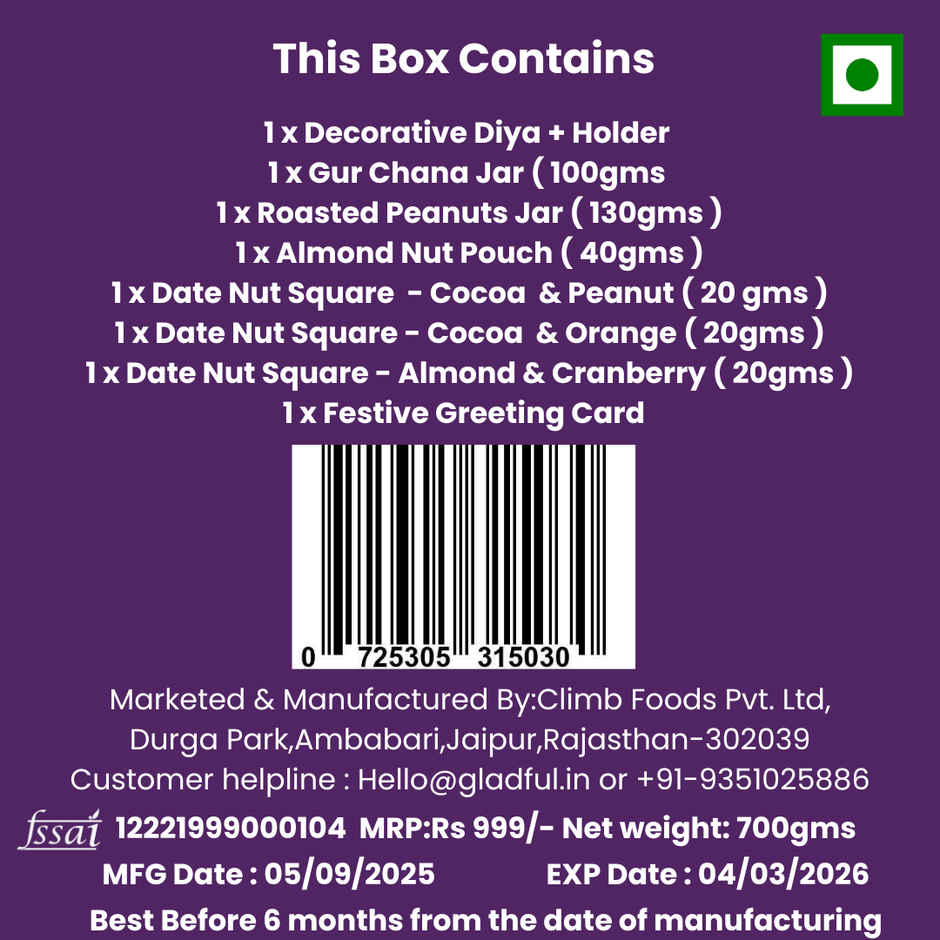 Festive Crunch Diwali Gift Box Combo