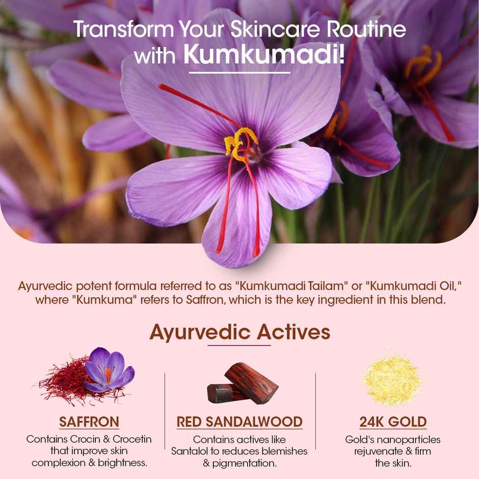 TAC Kumkumadi Gold Glow Facial Kit 1Kit