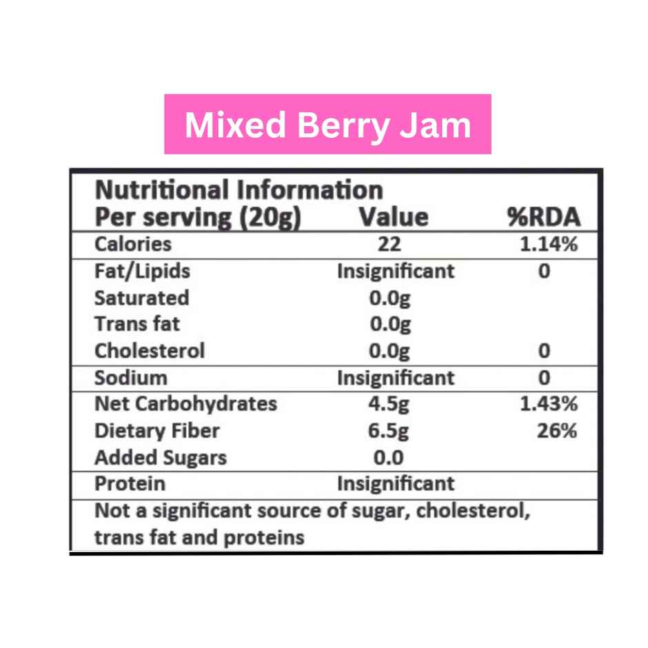Vistevia Sugar Free Mixed Berry Jam
