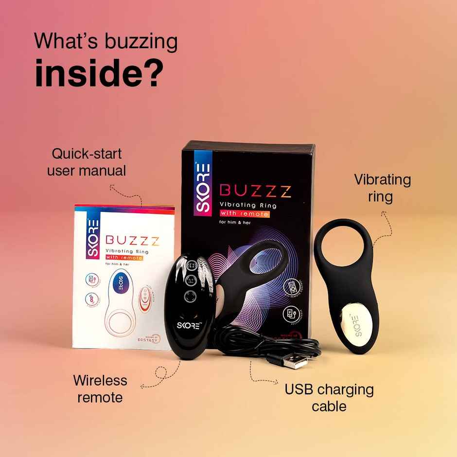 Skore Vibrating Ring | Buzzz With Remote For Him And Her