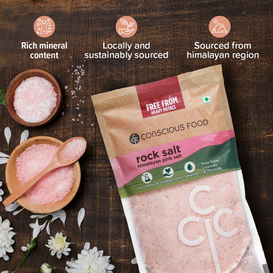 Conscious Food Rock Salt | Unprocessed | Pure And Natural