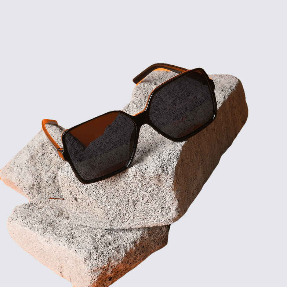 Haute Sauce Women's Polycarbonate Wayfarer Sunglasses | Black - S