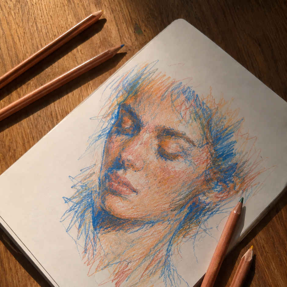 Camel Clover Pencil Colors with Sharpner