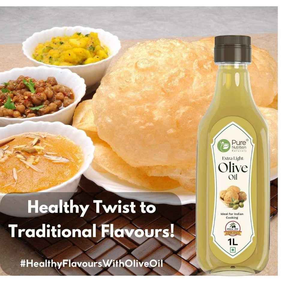 Pure Nutrition Olive Oil Extra Light | Refined | Frying | Baking & Daily Use
