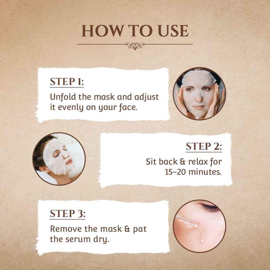 TAC - The Ayurveda Co. Khadi Essentials Papaya Sheet Mask for Oil Control and Brightening Skin