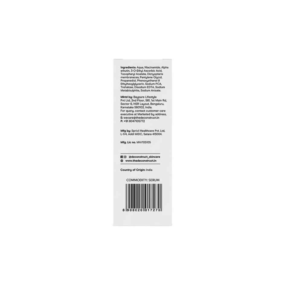 Deconstruct 5% Niacinamide Serum | Fades Pigmentation & Acne Marks