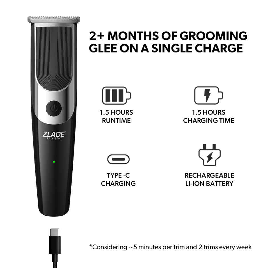 Zlade Ballistic Neo 10-In-1 Multi-Groomer For Men | Beard, Body & Balls