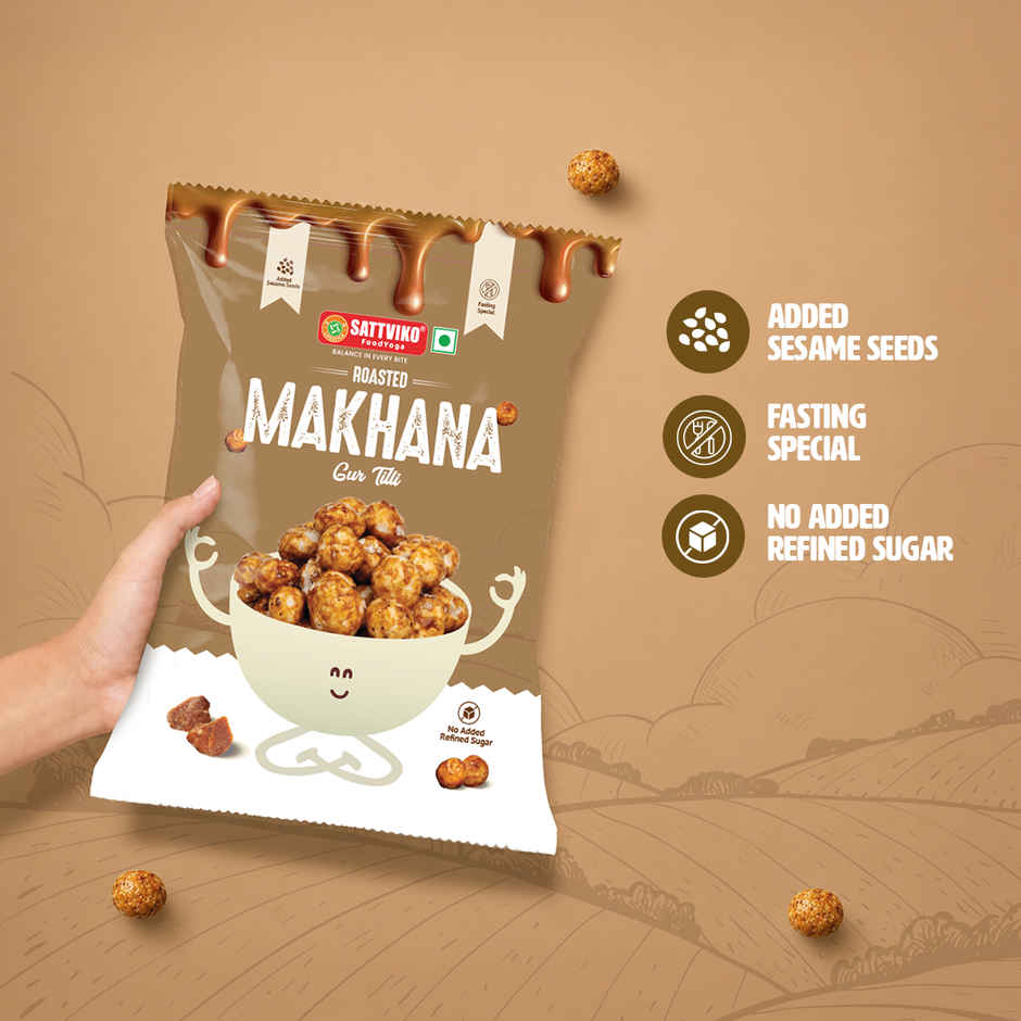 Sattviko Gur Tilli Roasted Makhana