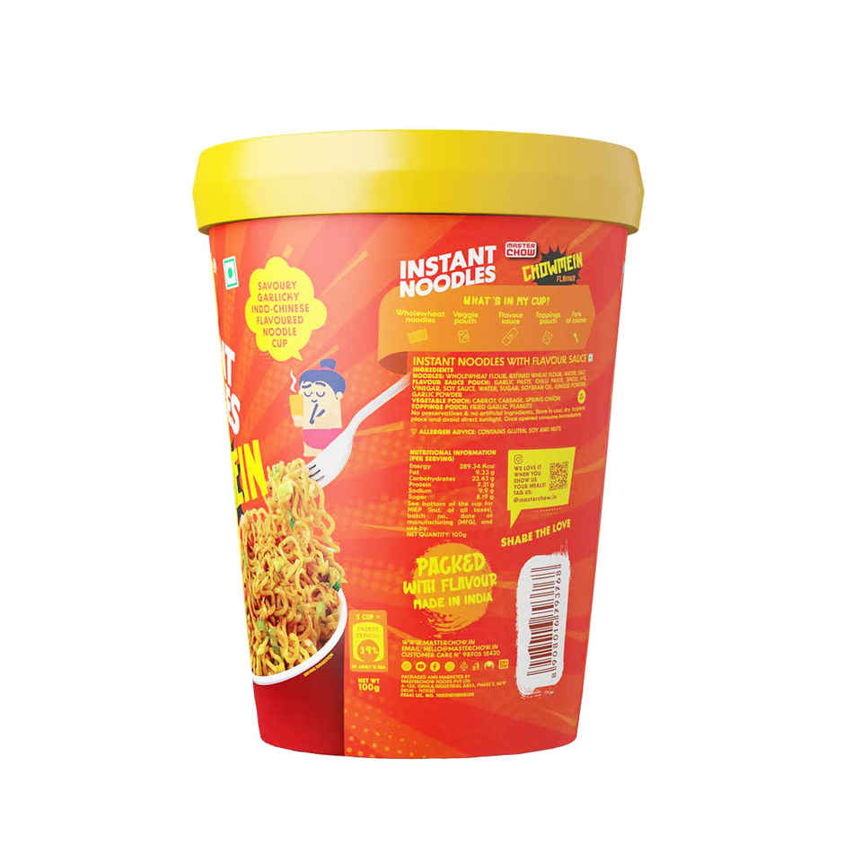 MasterChow Korean Instant Cup Noodles - Chowmein Flavour Veg