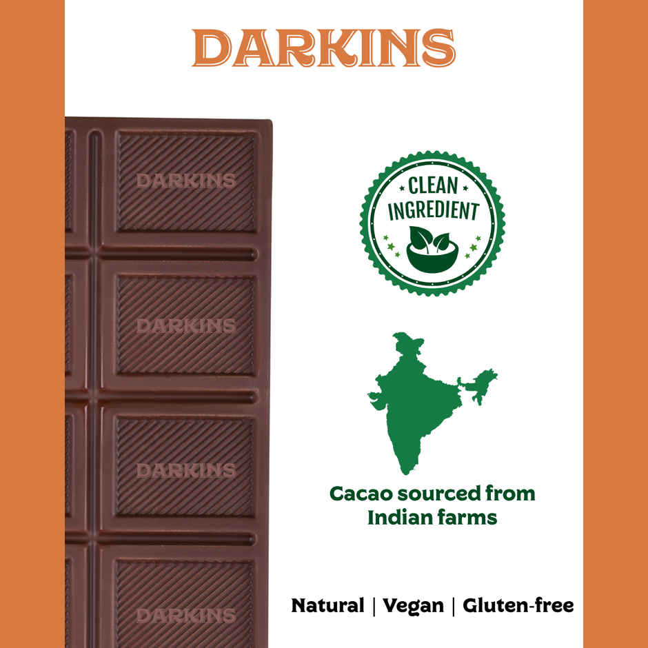Darkins Sugar Free Dark Chocolate 70% | Almond Crunch